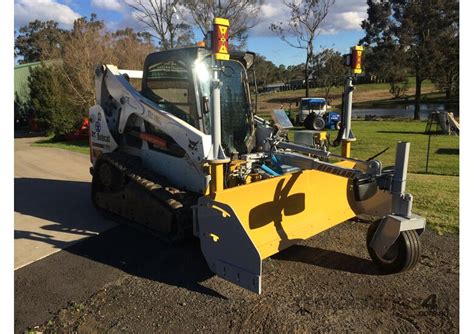 skid steer laser dozer blade|push blade for skid steer.